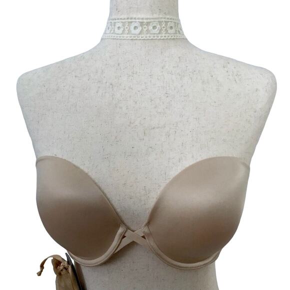Wacoal NWT Strapless Beige Push Up Bra Women 34D - Picture 1 of 11